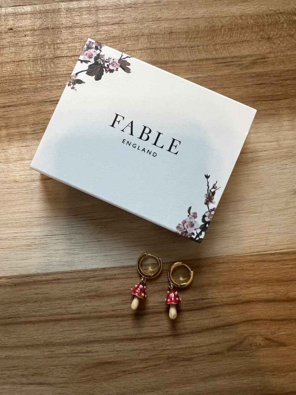 NWT Fable England Mushroom Earrings